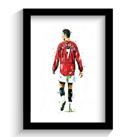 Manchester United | Cristiano Ronaldo Hand Drawn Art Print.