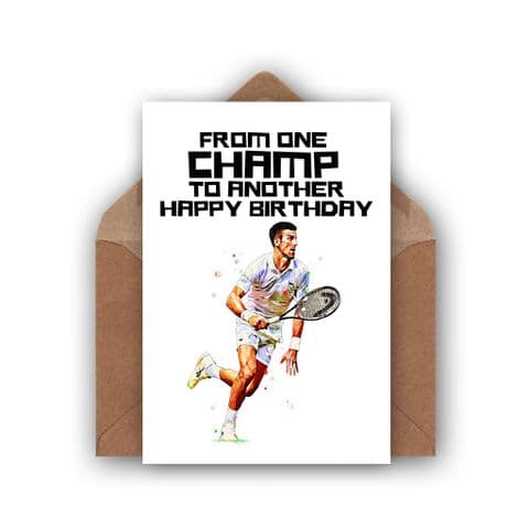 Noval Djokovic Birthday Card