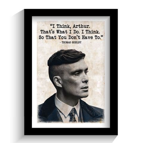 Peaky Blinders | Tommy Shelby Quote Print