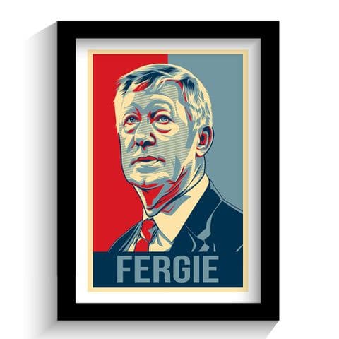 Sir Alex Ferguson Hope Style Art Print | Manchester United