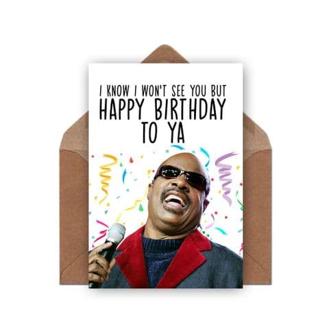 Stevie Wonder Birthday Card