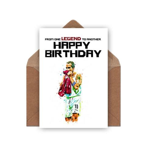 West Ham United Birthday Card | Paolo Di Canio Card