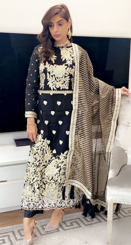 Imrozia Moonlight Luxury Net Zari and Thread Embroidery Suit